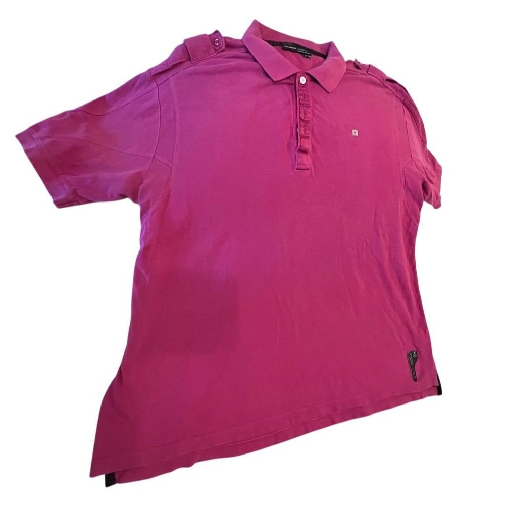Rocawear Men's XL Pink Polo Shirt Short Sleeve Casual Collared Top